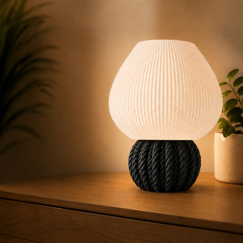 Knot Glow Lamp – Modern Textured Table Lamp