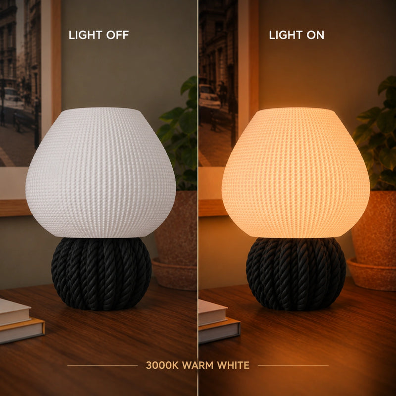 Knot Glow Lamp – Modern Textured Table Lamp
