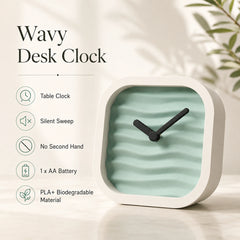 Wavy Desk Clock