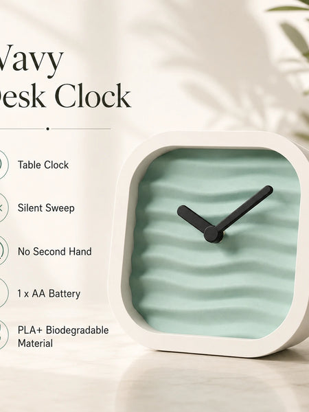 Wavy Desk Clock