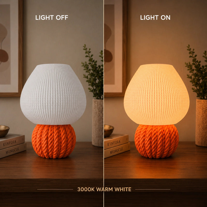 Knot Glow Lamp – Modern Textured Table Lamp