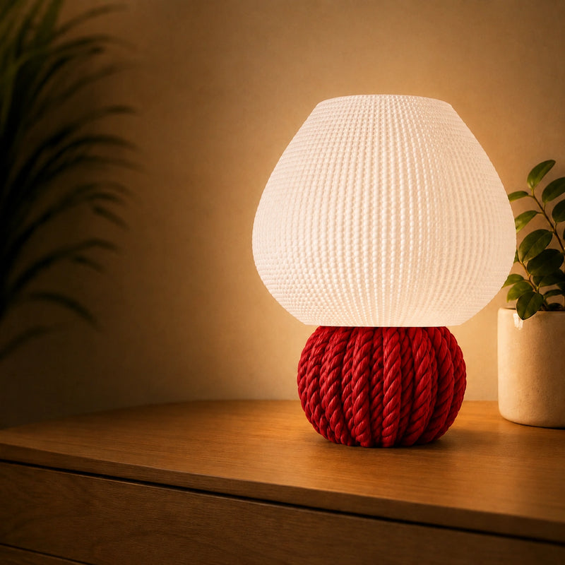 Knot Glow Lamp – Modern Textured Table Lamp