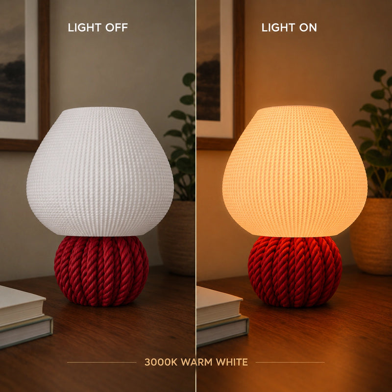 Knot Glow Lamp – Modern Textured Table Lamp