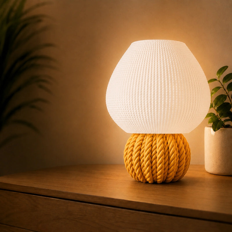 Knot Glow Lamp – Modern Textured Table Lamp