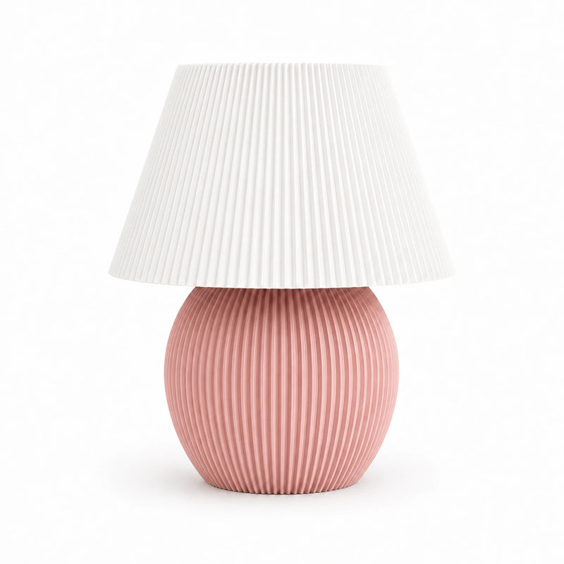 Milo Lamp – Modern Ribbed Table Lamp