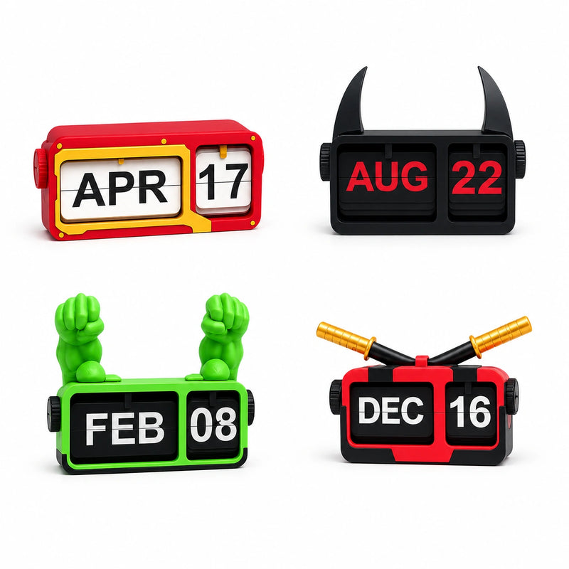 SuperHero Inspired Flip Calendars