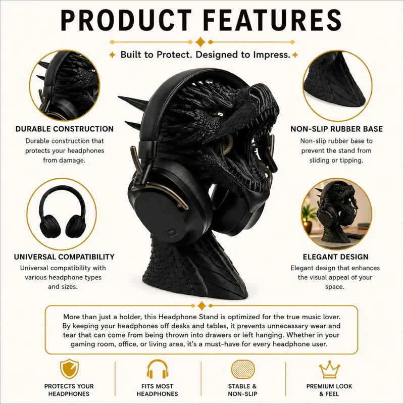 Draco Headphone Stand
