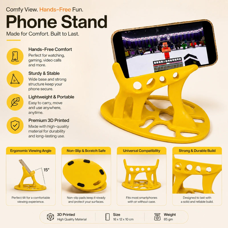 ErgoView – Comfort Phone Stand for Bed