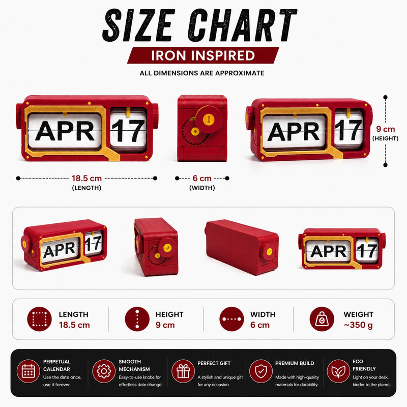 SuperHero Inspired Flip Calendars