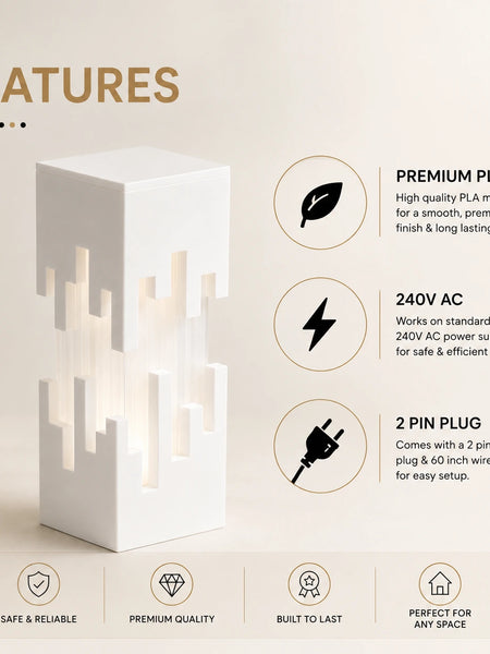 Future Prism Lamp – Modern Geometric Table Lamp