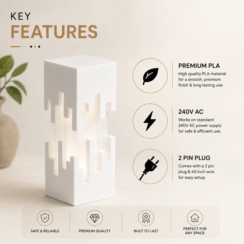 Future Prism Lamp – Modern Geometric Table Lamp
