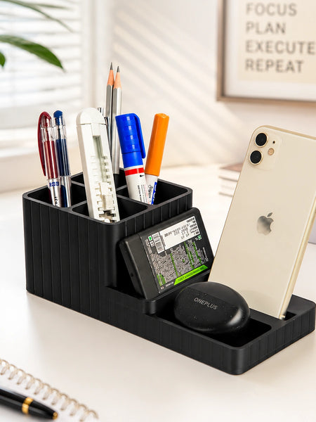 LuxeStation Desk Organizer with Phone Dock
