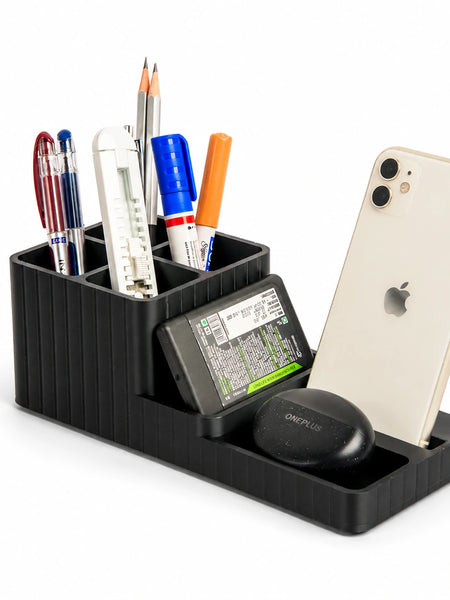 LuxeStation Desk Organizer with Phone Dock