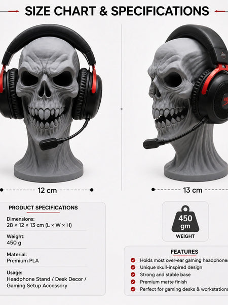 Scary Skull Headphone Holder