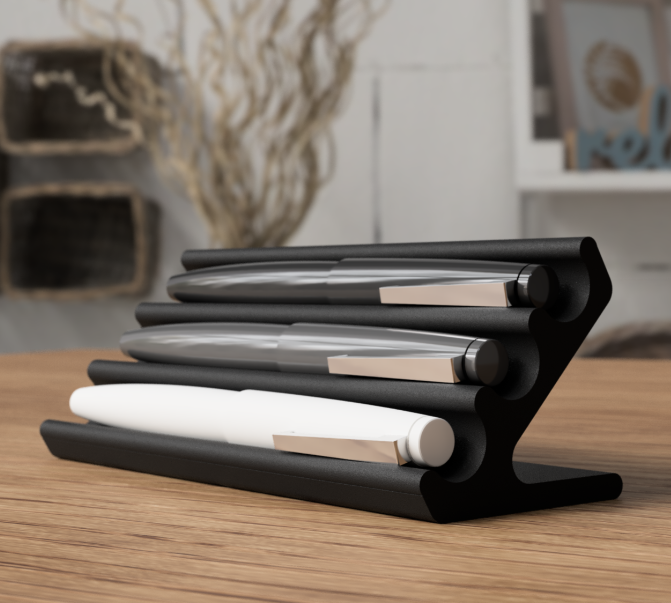 LayerStory Luxe 3-Tier Pen Organizer – Premium Desk Accessory
