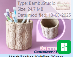 LayerStory “KnitPot” Desk Organizer – Textured Pen Holder