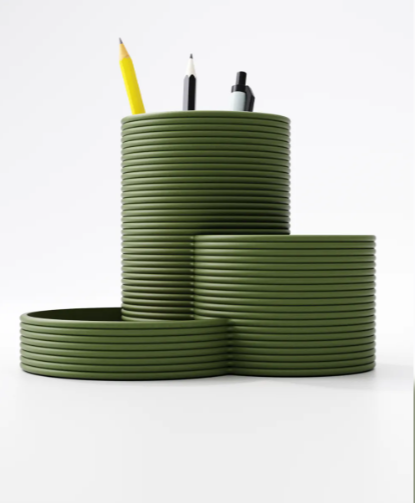 LayerStory “Trio Flow” Desk Organizer – Modern Multi-Section Pen & Accessory Holder