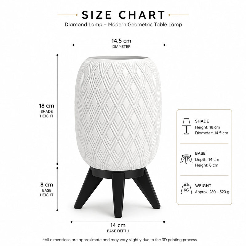 Diamond Lamp – Modern Geometric Table Lamp