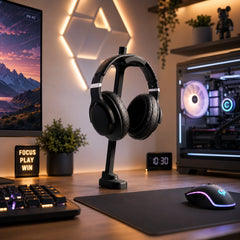 Minimal Table Mount Headphone Stand