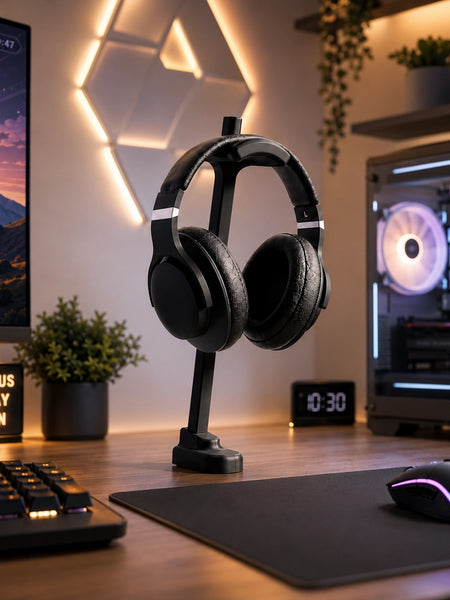 Minimal Table Mount Headphone Stand