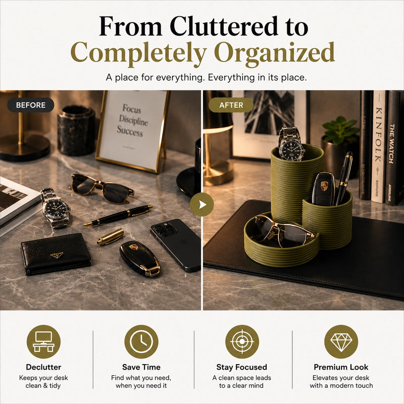 Trio Flow Desk Organizer