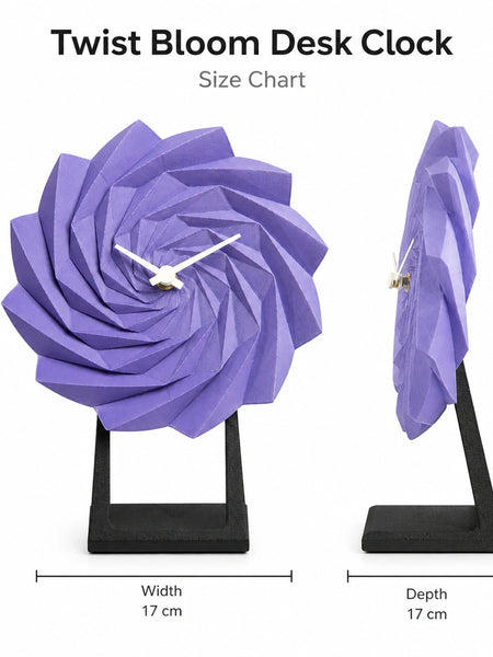 Twist Bloom Desk Clock