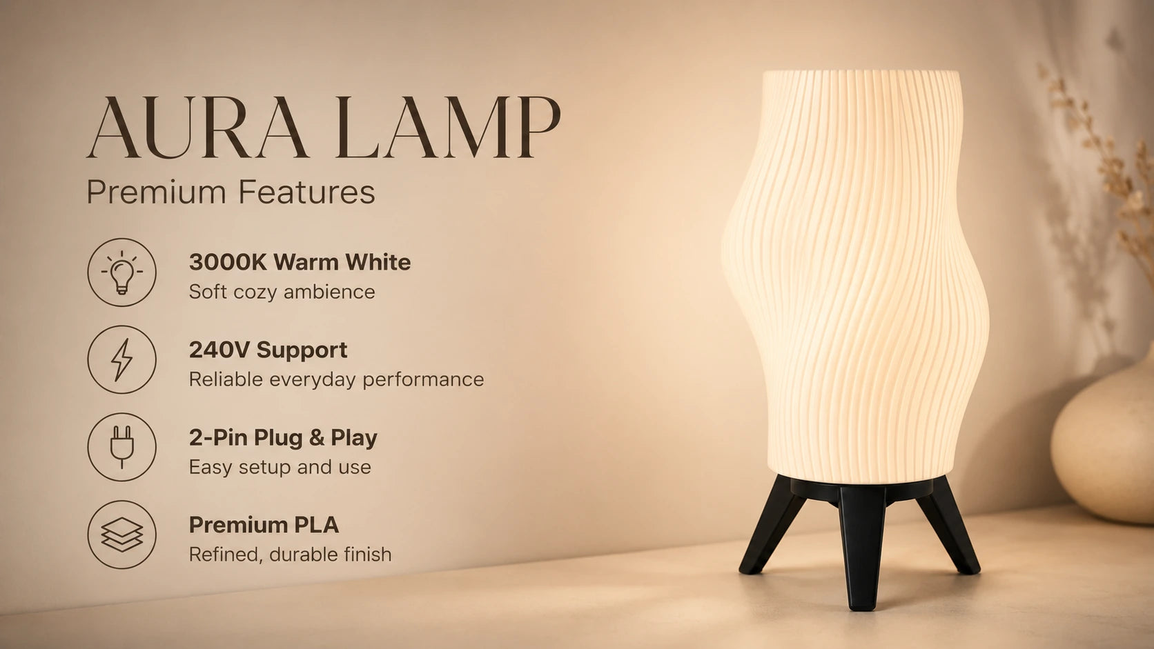 Lamp for Bedroom | Lamp for Study Table | Table Lamp for Living Room Decoration | Table Lamp for Gifting