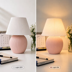 Milo Lamp – Modern Ribbed Table Lamp