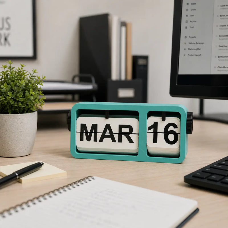 FlipFrame Desk Calendar