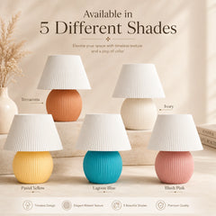Milo Lamp – Modern Ribbed Table Lamp