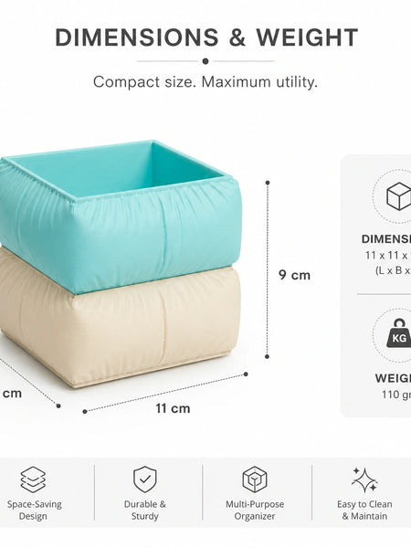 Puffer Square Desk Organizer