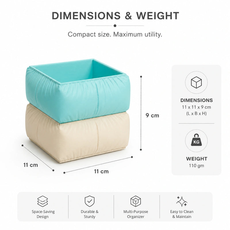 Puffer Square Desk Organizer