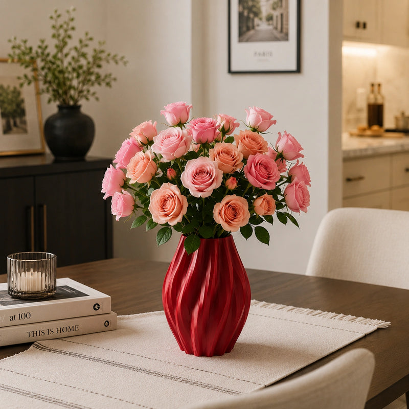 Ruby Bloom Vase