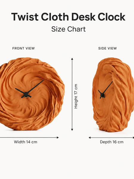 Twist Cloth Clock