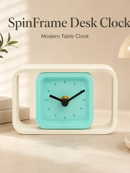SpinFrame Desk Clock