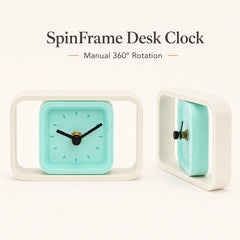 SpinFrame Desk Clock