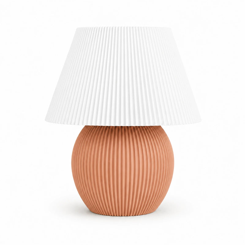 Milo Lamp – Modern Ribbed Table Lamp