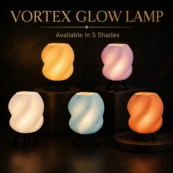 Vortex Glow Lamp – Modern Sculptural Table Lamp