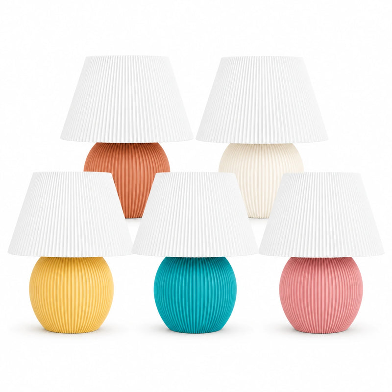 Milo Lamp – Modern Ribbed Table Lamp