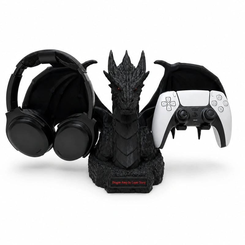 Dragon's Keep – Gaming Headset & Controller Stand