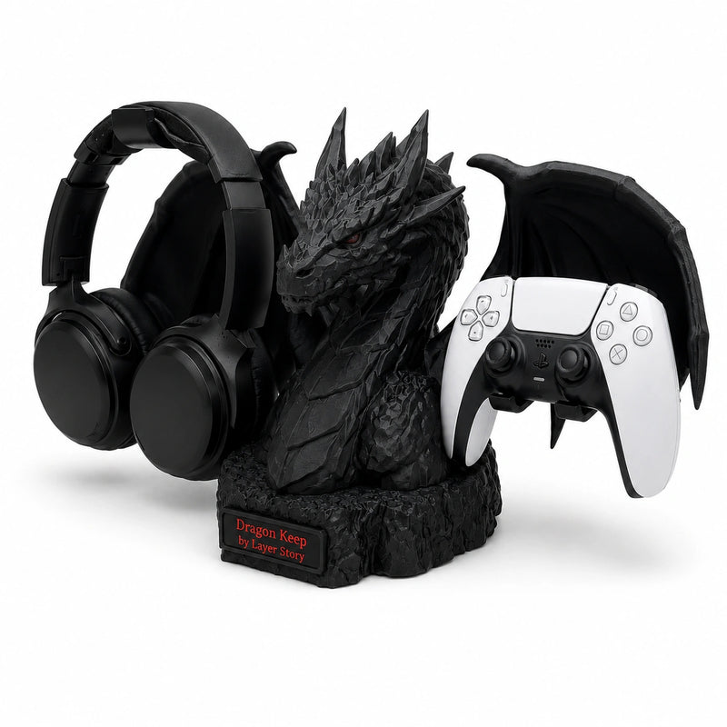 Dragon's Keep – Gaming Headset & Controller Stand