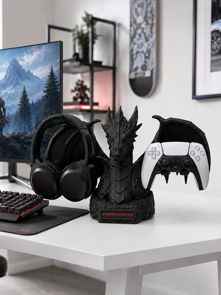 Dragon's Keep – Gaming Headset & Controller Stand