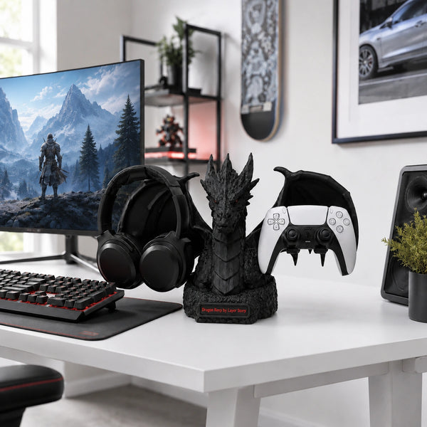 Dragon's Keep – Gaming Headset & Controller Stand