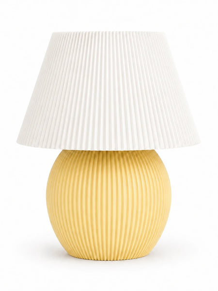 Milo Lamp – Modern Ribbed Table Lamp