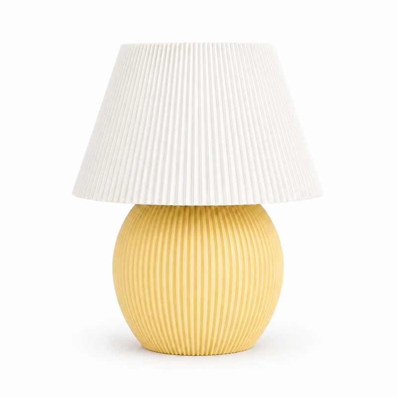 Milo Lamp – Modern Ribbed Table Lamp
